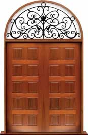 10 panel: single door + sidelight on right