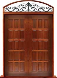 15 panel: double door