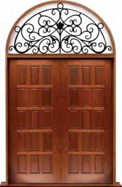 15 panel: double door