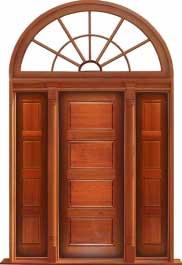 horizontal 4 panel: double door + sidelight on right