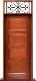 horizontal 4 panel: double door + sidelight on right