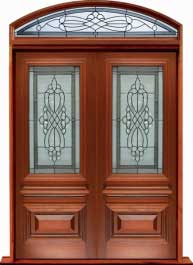 chateau leadlight: double door