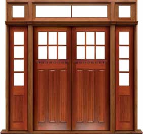 ashgrove: single door + sidelight on left