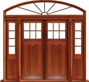 ashgrove: single door + sidelight on left