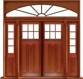 ashgrove: single door + sidelight on left