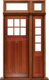ashgrove: single door + sidelight on left
