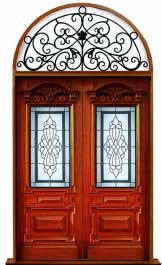 chateau leadlight: double door