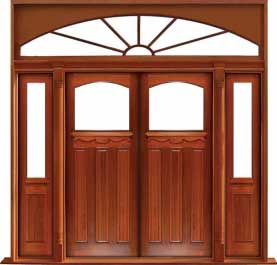 federation archtop: single door +  two sidelights