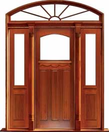 federation archtop: single door +  two sidelights