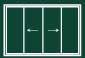 four sash window (2 sliding)