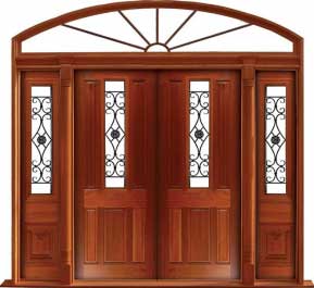 paddington with ironwork: door in frame