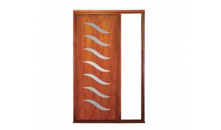 seabreeze: single door + fixed glass on right