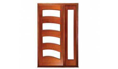 wave: single door + sidelight on right