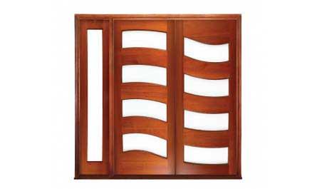 wave: double door + sidelight on left